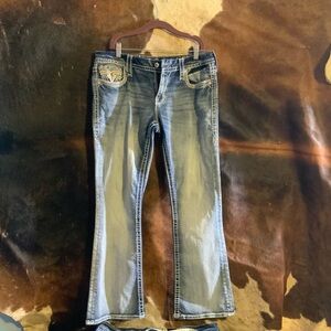 Rock Revival Denim with Orange Details